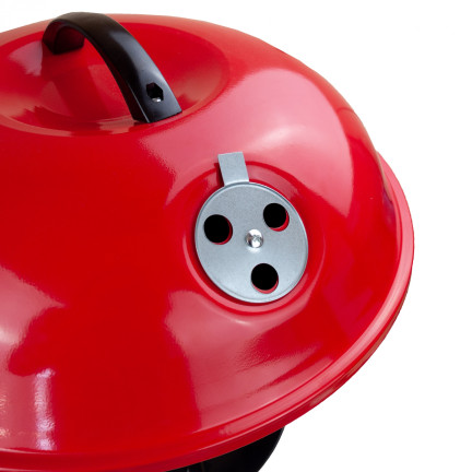 TG56276 GRILL WĘGLOWY OGRODOWY OKRĄGŁY Z POKRYWĄ POPIELNIK