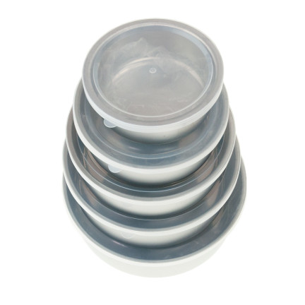 TG56317 zestaw POJEMNIKÓW NA JEDZENIE STALOWE MENAŻKI 5SZT