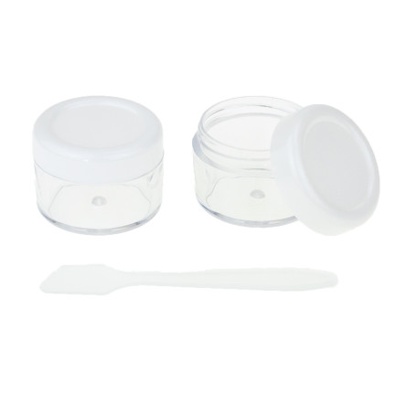 TG56465 POJEMNIKI NA KOSMETYKI KREMY SZPATUŁKA DO SAMOLOTU