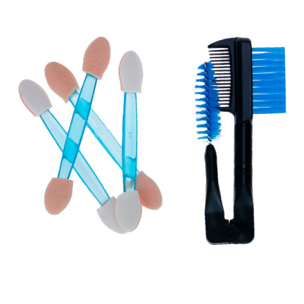 TG56470 PĘDZLE DO MAKIJAŻU OCZU CIENIE BRWI RZĘSY ZESTAW