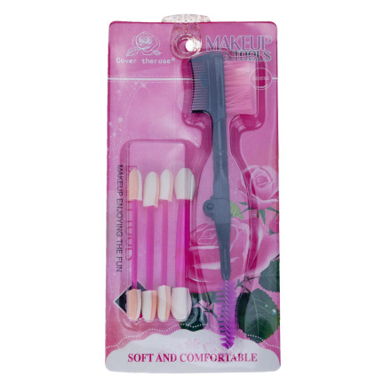 TG56470 PĘDZLE DO MAKIJAŻU OCZU CIENIE BRWI RZĘSY ZESTAW