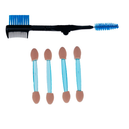 TG56470 PĘDZLE DO MAKIJAŻU OCZU CIENIE BRWI RZĘSY ZESTAW