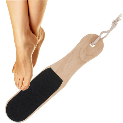 TG56474 TARKA DO STÓP PIĘT MOCNA DWUSTRONNA DREWNIANA PUMEX PUMEKS NA ZROGOWACENIA