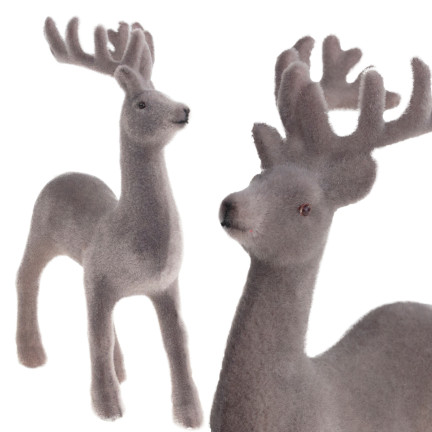 TG56927-10 RENIFER FLOKOWANY PLASTIK