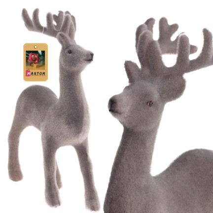 TG56927-10 RENIFER FLOKOWANY PLASTIK