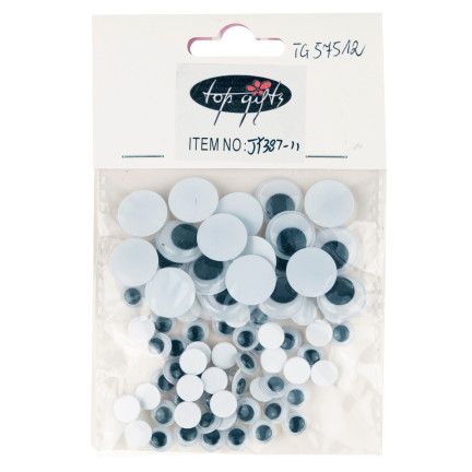 TG57512 RUCHOME OCZKA OCZY DO DEKORACJI 80SZT MASKOTEK