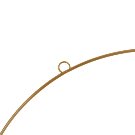 Obręcz koło dekoracyjne, metalowe, złote, baza do stroików, 40cm