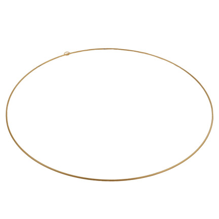 Obręcz koło dekoracyjne, metalowe, złote, baza do stroików, 40cm