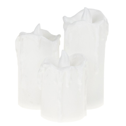 TG59562 ŚWIECZKI LED ZESTAW 3SZT. WKŁAD DO ZNICZA JAK WOSK