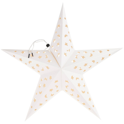 TG59707-1 DUŻA GWIAZDA SKŁADANA ŚWIĄTECZNA WITRAŻ PAPIEROWA GWIAZDKA BOŻONARODZENIOWA