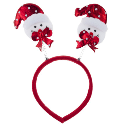 TG59748 OPASKA NA GŁOWĘ Z BAŁWANKAMI ŚWIĄTECZNA SESJA MIKOŁAJKI BAŁWANEK NA Święta