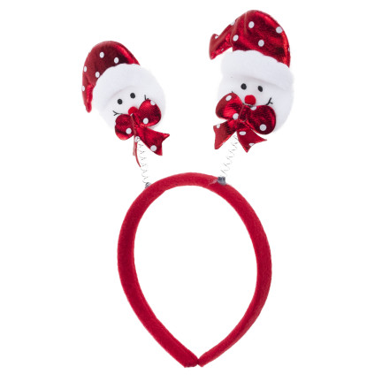 TG59748 OPASKA NA GŁOWĘ Z BAŁWANKAMI ŚWIĄTECZNA SESJA MIKOŁAJKI BAŁWANEK NA Święta