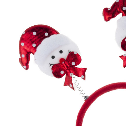 TG59748 OPASKA NA GŁOWĘ Z BAŁWANKAMI ŚWIĄTECZNA SESJA MIKOŁAJKI BAŁWANEK NA Święta