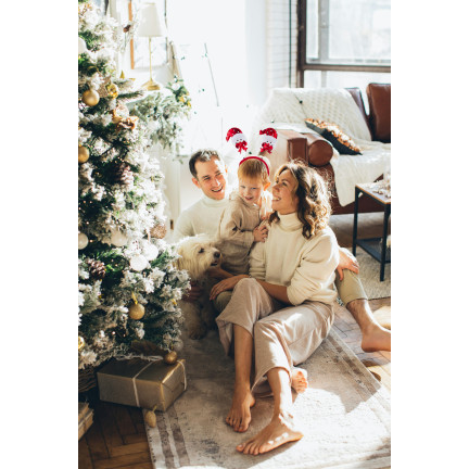 TG59748 OPASKA NA GŁOWĘ Z BAŁWANKAMI ŚWIĄTECZNA SESJA MIKOŁAJKI BAŁWANEK NA Święta