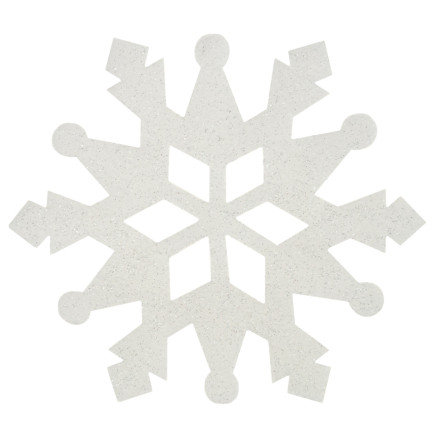 TG59844 ŚNIEŻYNKA bombka BROKATOWA DEKORACJA NA OKNO CHOINKĘ OZDOBA ŚWIĄTECZNA 6SZT