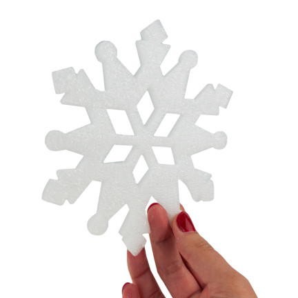 TG59844 ŚNIEŻYNKA bombka BROKATOWA DEKORACJA NA OKNO CHOINKĘ OZDOBA ŚWIĄTECZNA 6SZT