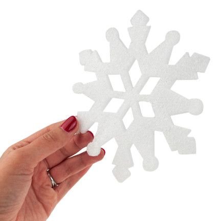 TG59844 ŚNIEŻYNKA bombka BROKATOWA DEKORACJA NA OKNO CHOINKĘ OZDOBA ŚWIĄTECZNA 6SZT