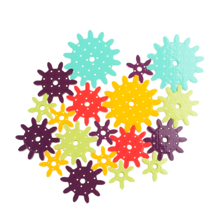 TG59945 ZESTAW KLOCKI KONSTRUKCYJNE RUCHOME ZĘBATKI 268 ELEMENTÓW EDUKACYJNE