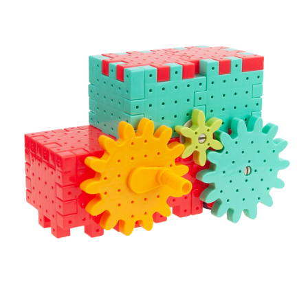 TG59945 ZESTAW KLOCKI KONSTRUKCYJNE RUCHOME ZĘBATKI 268 ELEMENTÓW EDUKACYJNE