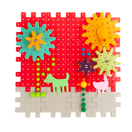 TG59945 ZESTAW KLOCKI KONSTRUKCYJNE RUCHOME ZĘBATKI 268 ELEMENTÓW EDUKACYJNE