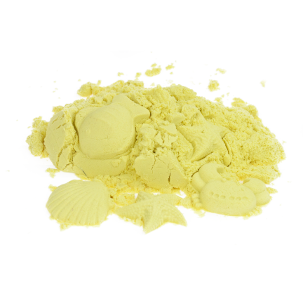 TG60132-2 PIASEK KINETYCZNY MAGICZNY 1KG PIASKOLINA KOLORY ŻÓŁTY cytrynowy
