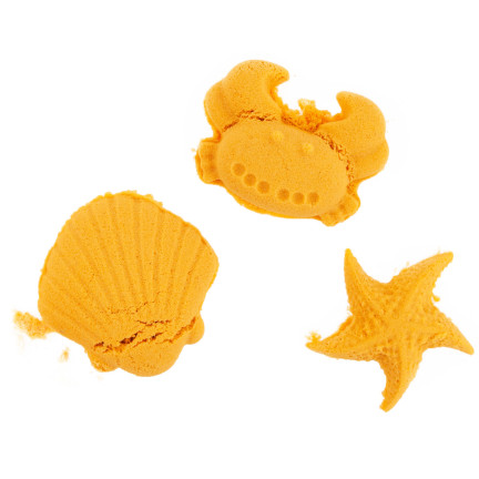 TG60132-5 PIASEK KINETYCZNY MAGICZNY 1KG PIASKOLINA KOLORY POMARAŃCZOWY MANDARYNKOWY