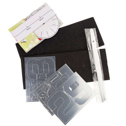 TG60137-1 ZEGAR ŚCIENNY SREBRNY DIY DUŻY LUSTRO 3D