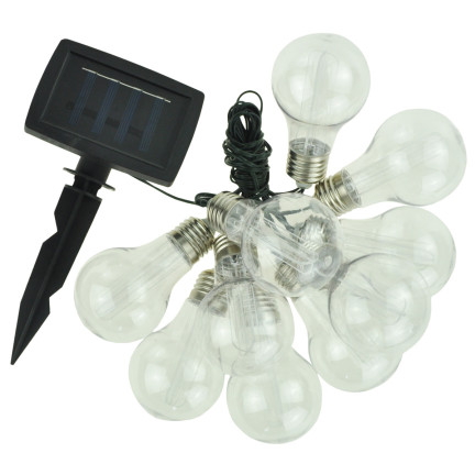 TG60455 GIRLANDA SOLARNA LAMPKI SOLARNE żarówki OGRODOWA NA BALKON sznur ŚWIETLNA