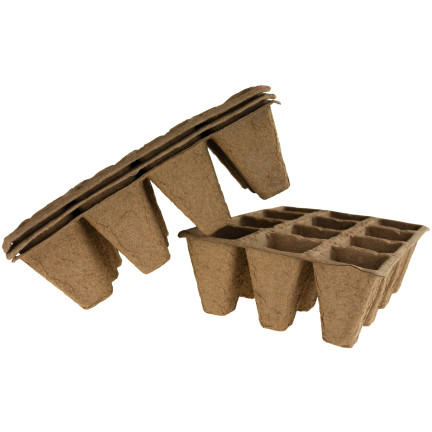 TG60477 DONICZKI TORFOWE wielodoniczki BIODEGRADOWALNE SADZONKI ROZSADY 4xTACKA 48szt