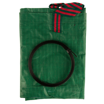 TG60613 KOSZ OGRODOWY WOREK TORBA NA LIŚCIE TRAWĘ GAŁĘZIE 272L WODOODPORNY SKŁADANY