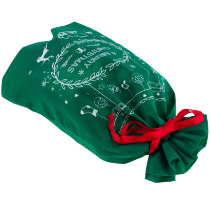 TG61382-1  WOREK NA PREZENTY ŚWIĄTECZNY TORBA  PREZENTOWA EKO OPAKOWANIE ZIELONY
