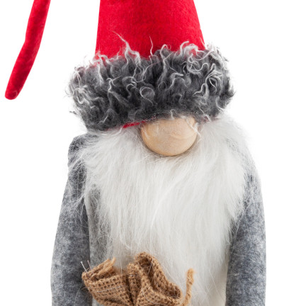 TG63073 Mikołaj Skrzat broda Krasnal Duży 35cm Gnom pod Choinkę Ozdoba Dekoracja