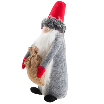 TG63073 Mikołaj Skrzat broda Krasnal Duży 35cm Gnom pod Choinkę Ozdoba Dekoracja
