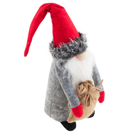 TG63073 Mikołaj Skrzat broda Krasnal Duży 35cm Gnom pod Choinkę Ozdoba Dekoracja