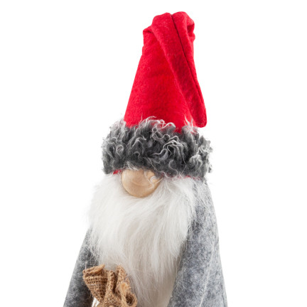 TG63073 Mikołaj Skrzat broda Krasnal Duży 35cm Gnom pod Choinkę Ozdoba Dekoracja