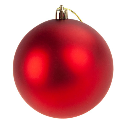 TG63172-3 BOMBKI CZERWONE ZESTAW BOMBEK CHOINKOWYCH 6cm 6SZT NIETŁUKĄCE BOMBKA NA CHOINKĘ