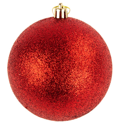 TG63172-3 BOMBKI CZERWONE ZESTAW BOMBEK CHOINKOWYCH 6cm 6SZT NIETŁUKĄCE BOMBKA NA CHOINKĘ