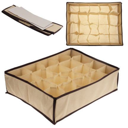 TG63166 ORGANIZER NA BIELIZNĘ SKARPETKI SZUFLADY WKŁAD 20 PRZEGRÓDEK