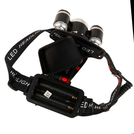 TG63200 LATARKA CZOŁOWA LED ZOOM CREE XML T6 CZOŁÓWKA MOC 2 akumulatory + 2 ładowarki