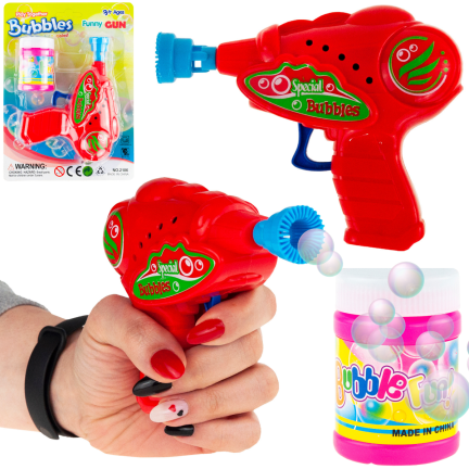 TG63365 PISTOLET DO BANIEK MYDLANYCH AUTOMAT MASZYNKA + PŁYN NA BAŃKI MYDLANE