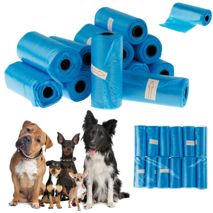 TG63400 WORKI WORECZKI NA PSIE ODCHODY 12 ROLEK - 180szt