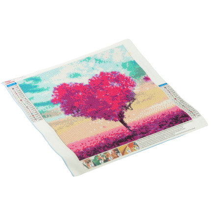 TG64203-2 HAFT DIAMENTOWY MALOWANIE 3D DIAMENTAMI SERCE MOZAIKA DIAMOND PAINTING LOVE