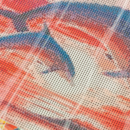 TG64203-7 HAFT DIAMENTOWY MALOWANIE DIAMENTAMI 3D DELFINY