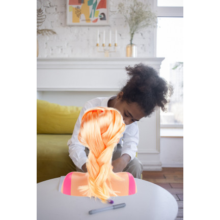 TG64209 GŁOWA LALKI DO STYLIZACJI FRYZUR WŁOSÓW CZESANIA MALOWANIA korpus Lalka