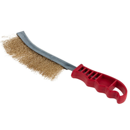 TG64418 SZCZOTKA DRUCIANA MOSIĘŻNA DO CZYSZCZENIA FELG RĘCZNA Z UCHWYTEM MOCNA