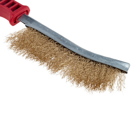 TG64418 SZCZOTKA DRUCIANA MOSIĘŻNA DO CZYSZCZENIA FELG RĘCZNA Z UCHWYTEM MOCNA