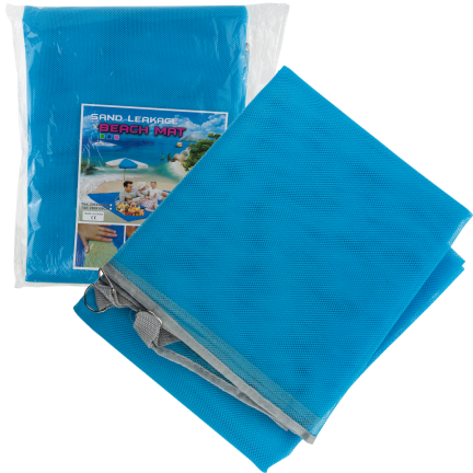TG64477 MATA PLAŻOWA KOC PIKNIKOWY NA PLAŻĘ XXL 200x150 SAND FREE z haczykami