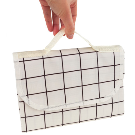 TG64613 KOC PIKNIKOWY MATA PIKNIKOWA TURYSTYCZNY PLAŻOWY WODOODPORNY 150x150 BIAŁY