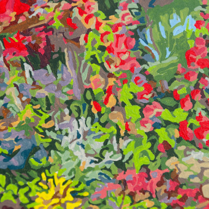 TG64616-3 OBRAZ DO MALOWANIA PO NUMERACH BEZ RAMY 30x40 WIEJSKI DOMEK