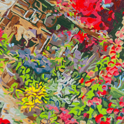 TG64616-3 OBRAZ DO MALOWANIA PO NUMERACH BEZ RAMY 30x40 WIEJSKI DOMEK